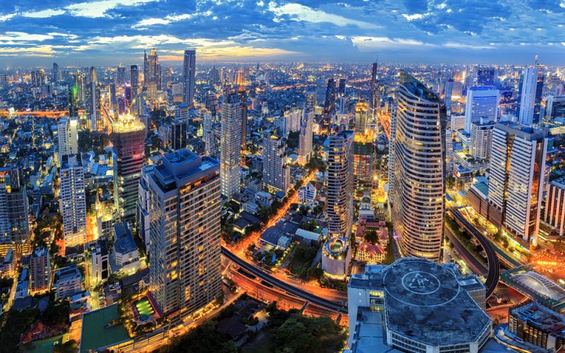 Cityscape,In,Middle,Of,Bangkok,thailand