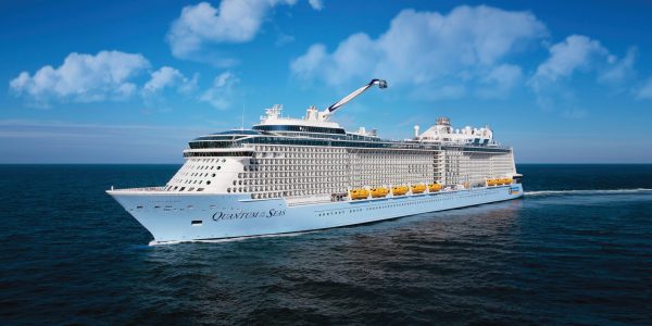 QN, Quantum, aerial, ship exterior, at sea,