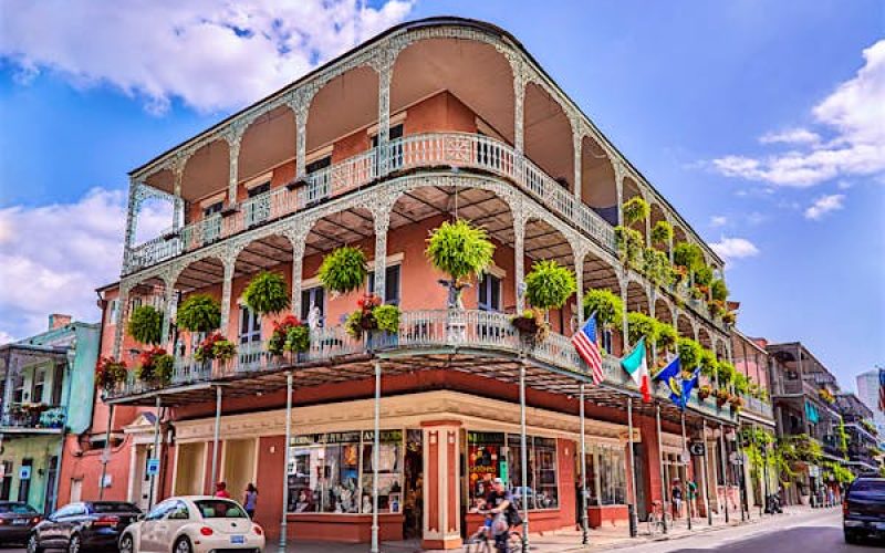 The wrought iron lace of a French Quarter Balcony in New Orleans Peter Unger GettyImages-678716875 rfe