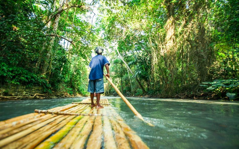 River,Rafting,In,The,Forests,Of,Jamaica