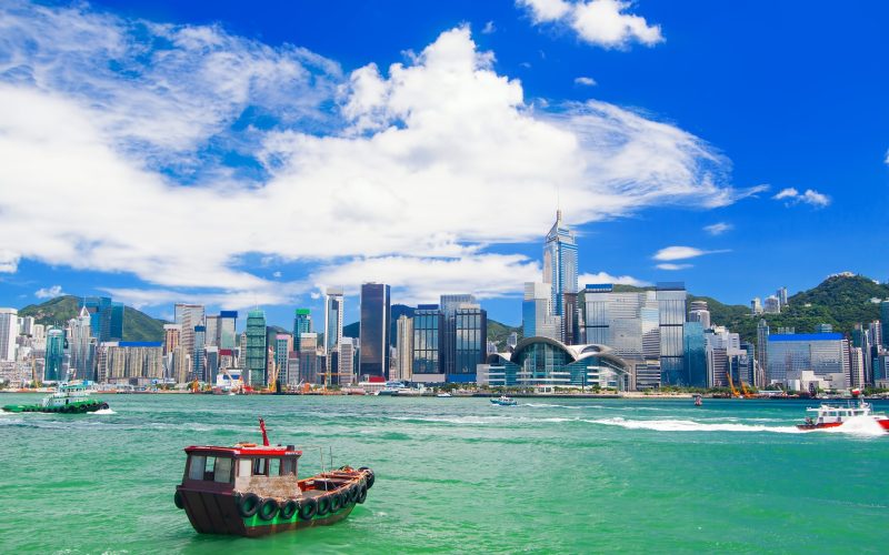 Hong,Kong,Harbour,At,Day