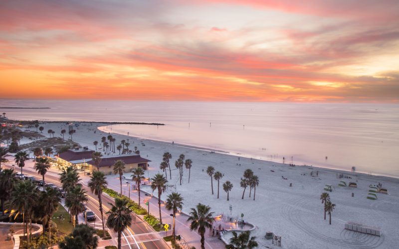 Clearwater,Beach,At,Sunset