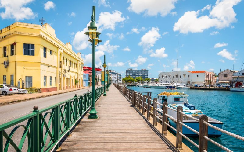 Promenade,At,Marina,Of,Bridgetown,,Barbados.
