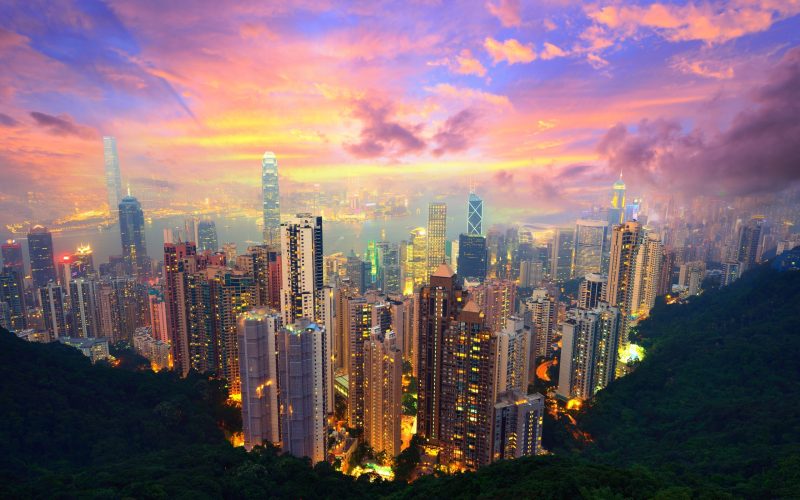 Famed,Skyline,Of,Hong,Kong,From,Victoria,Peak