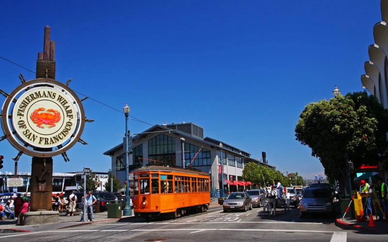 San,Francisco:aug,29:,Unidentified,People,Visit,Fishermans,Wharf,On,August