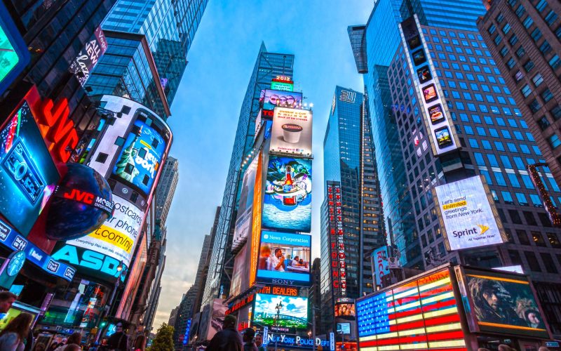 New,York,City,-march,25:,Times,Square,,Featured,With,Broadway