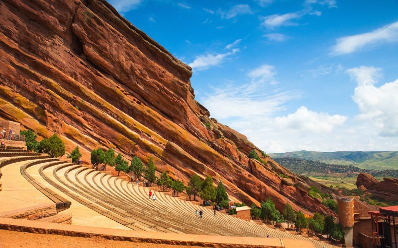 Denver-colorado:,July,21,,2012:,Red,Rocks,Amphitheater.famous,Historic,Red,Rocks