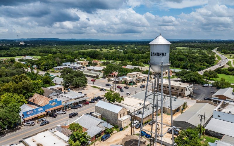 Bandera,,Texas,,Usa,-,8-2-24,,Aerial,City,View,Of,Bandera