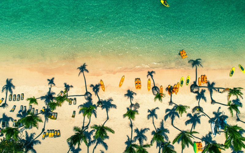 Aerial,View,Of,Caribbean,Resort,,Bavaro,,Dominican,Republic